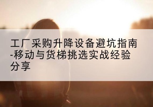 玛沁移动式升降机怎么选-工厂采购升降设备避坑指南-移动与货梯挑选实战经验分享